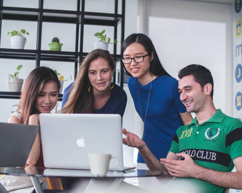NexaCrafts team collaborating on AI solutions
